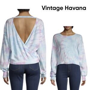NWT Vintage Havana Open Back Sweater - Small